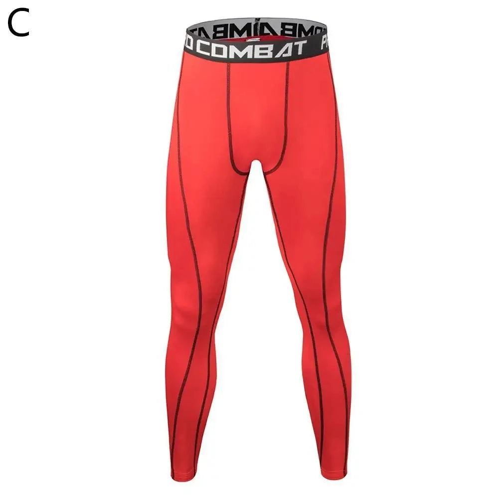 Gimnasio para hombre Fitness correr pantalones deportivos atletismo mallas ajustadas Joggings pantalones de compresión de Yoga ajustados pantalones de chándal de Lycra ajuste seco