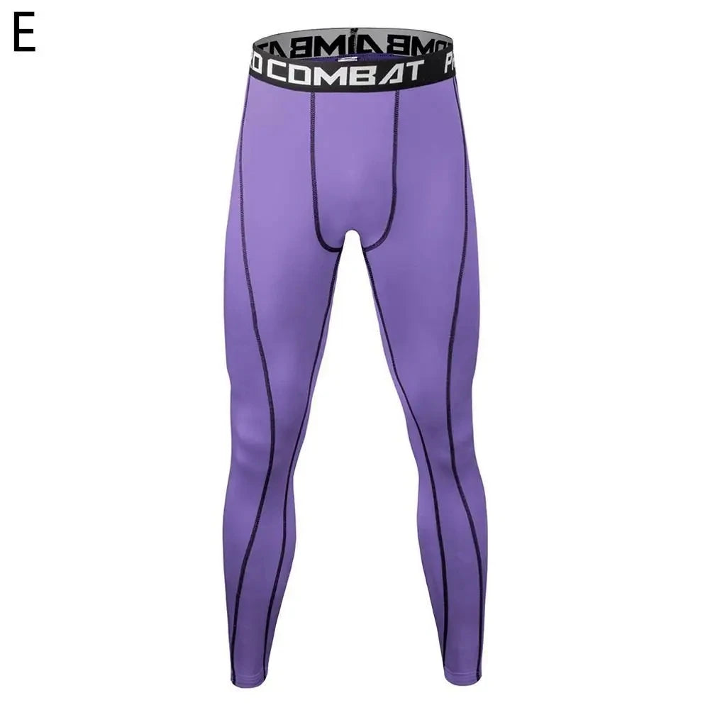 Gimnasio para hombre Fitness correr pantalones deportivos atletismo mallas ajustadas Joggings pantalones de compresión de Yoga ajustados pantalones de chándal de Lycra ajuste seco