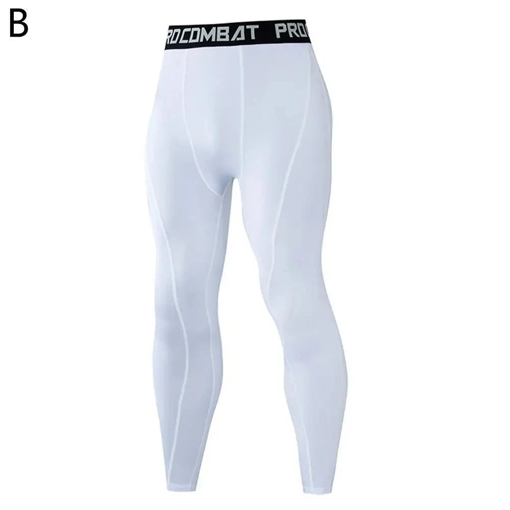 Gimnasio para hombre Fitness correr pantalones deportivos atletismo mallas ajustadas Joggings pantalones de compresión de Yoga ajustados pantalones de chándal de Lycra ajuste seco