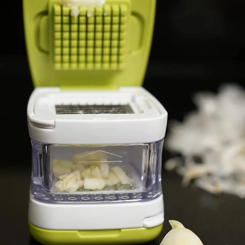 Prensador de ajo multifunción para verduras, trituradora de plástico ecológica, rebanador de jengibre, picadora, utensilio de cocina para ensalada