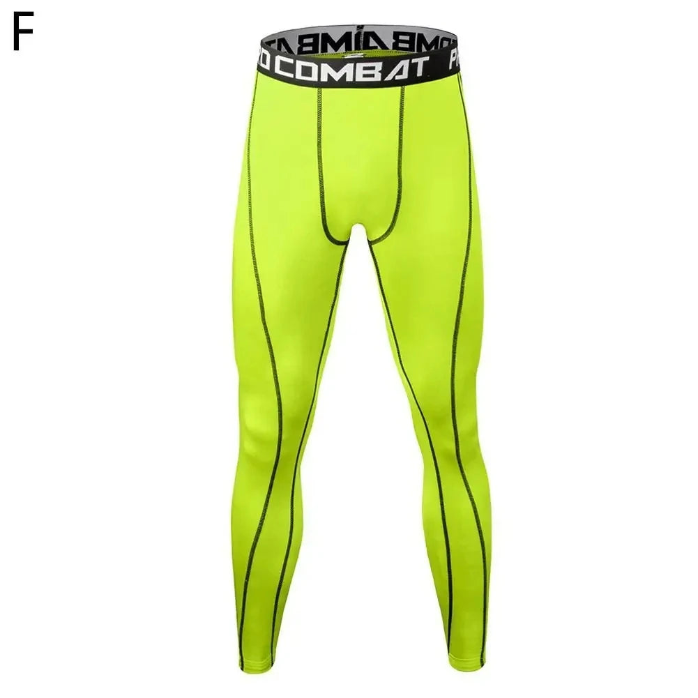 Gimnasio para hombre Fitness correr pantalones deportivos atletismo mallas ajustadas Joggings pantalones de compresión de Yoga ajustados pantalones de chándal de Lycra ajuste seco