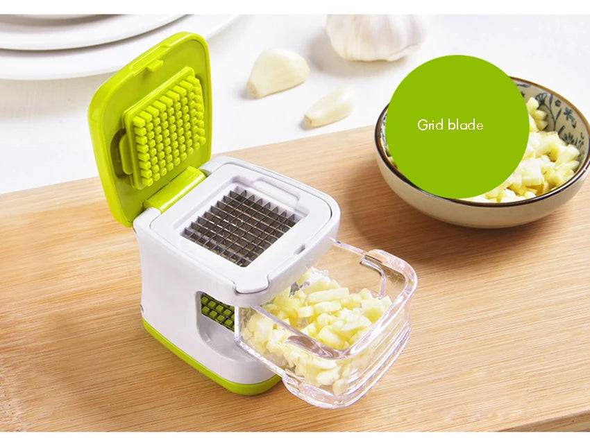Prensador de ajo multifunción para verduras, trituradora de plástico ecológica, rebanador de jengibre, picadora, utensilio de cocina para ensalada