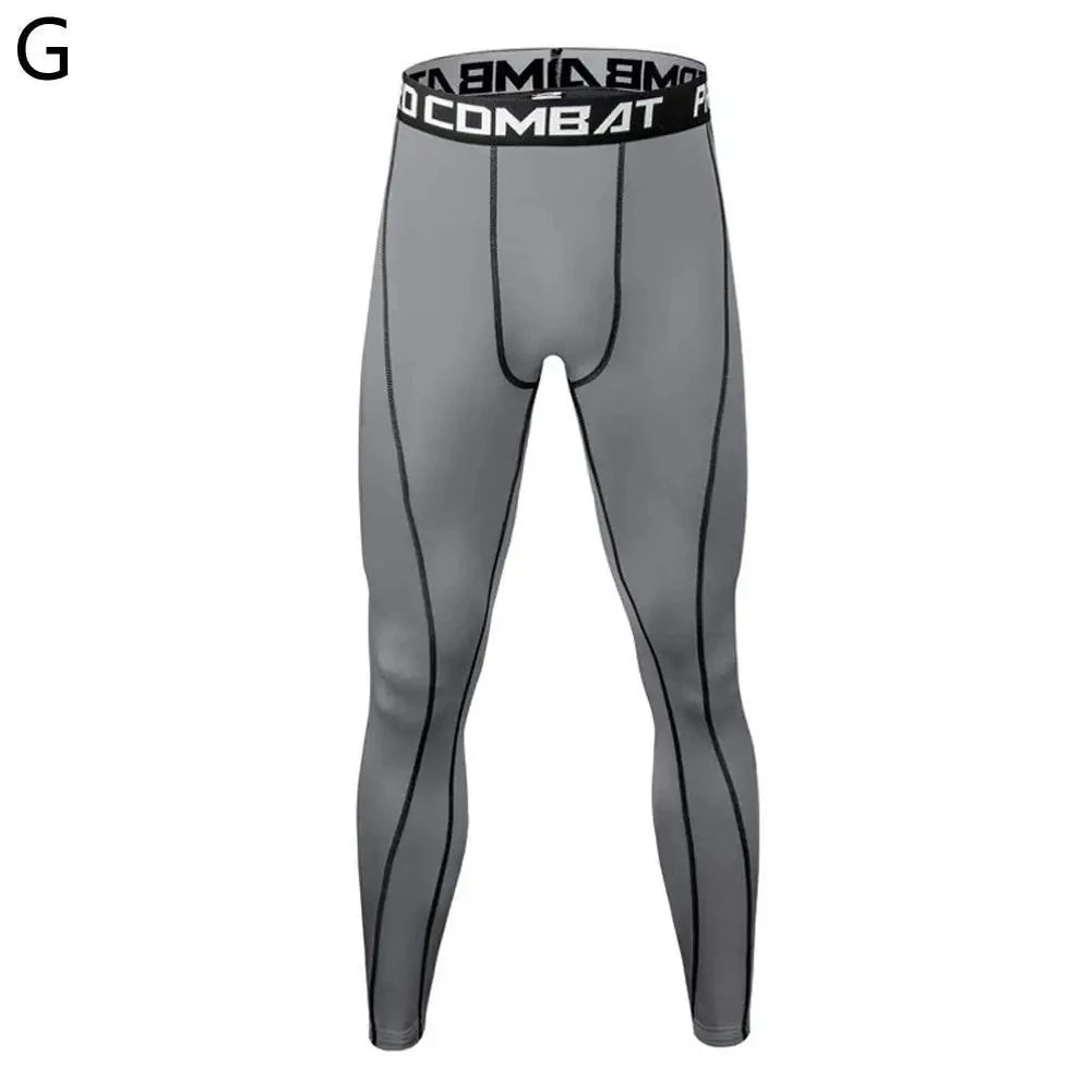 Gimnasio para hombre Fitness correr pantalones deportivos atletismo mallas ajustadas Joggings pantalones de compresión de Yoga ajustados pantalones de chándal de Lycra ajuste seco