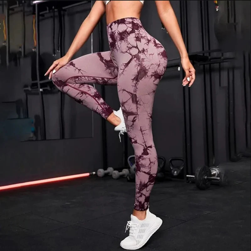 Pantalones de Yoga para mujer, mallas deportivas sin costuras de cintura alta, Push Up, mallas de entrenamiento para Fitness, ropa de gimnasio