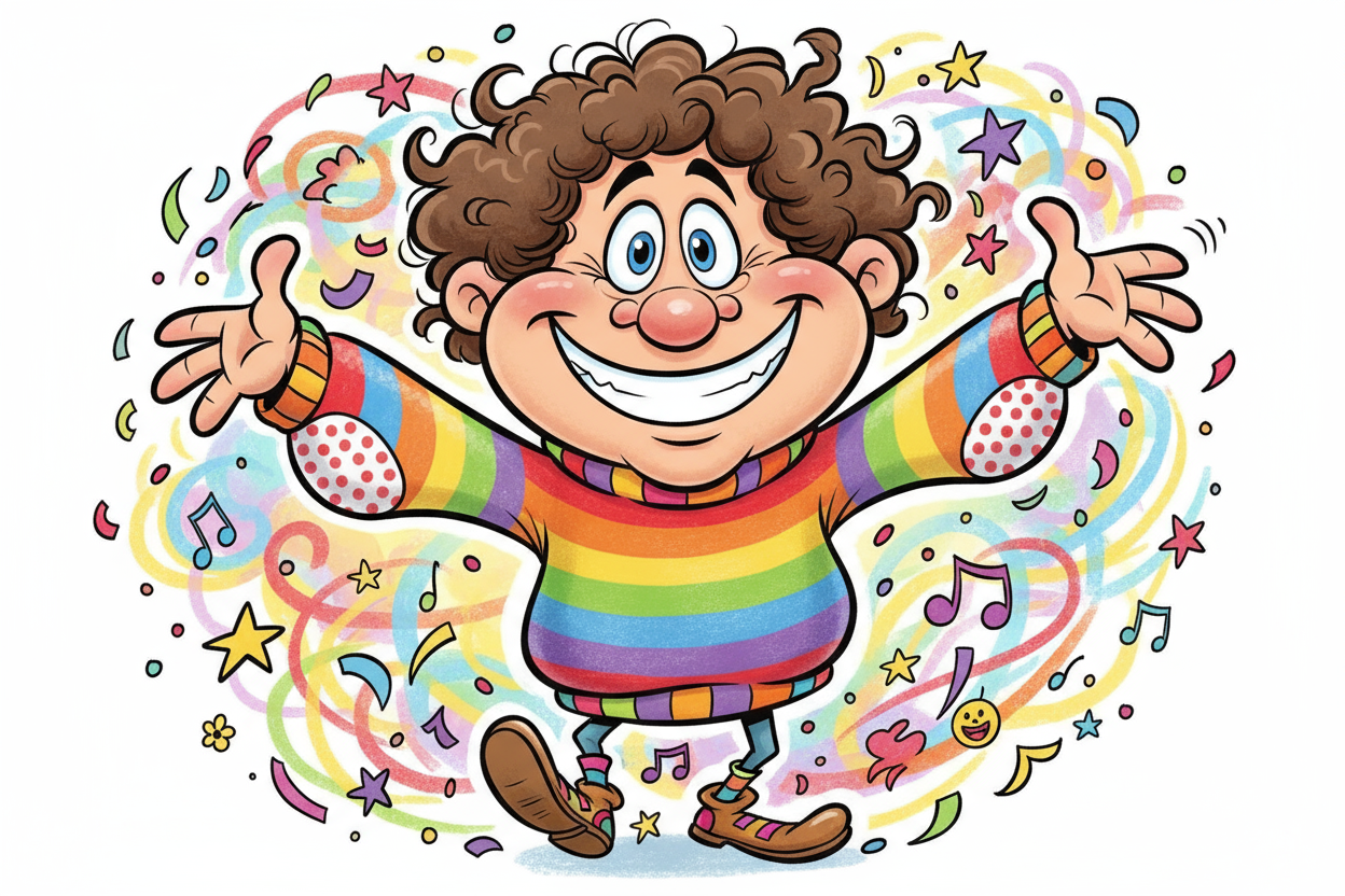 caricatura de un hombre 